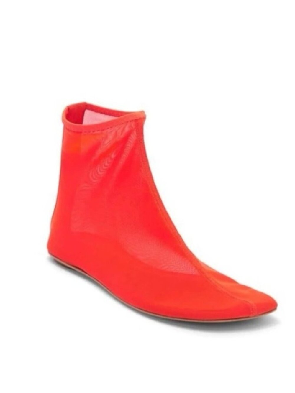 Reformation Payton Illusion red  Mesh Stretch Bootie boots size 8.5